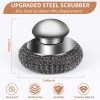 VinYankee 5Pcs Steel Wool Scrubber Set with Handle and Refill