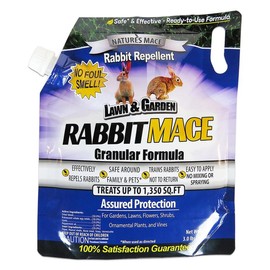 Nature's Mace Rabbit Repellent Granules For Garden, Rabbit Garden Repellent, Rabbit Repellent, Safe To Use Around People, Pets, & Plants - Size: 7lb
