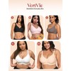 Vertvie Womens Wireless Bras No Underwire Push Up Bra Seamless