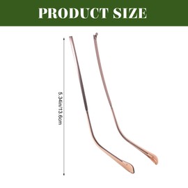 Ipetboom Eyeglass Replacement Temples: 1 Pair Metal Eyeglass Arm Replacement Temple Eyeglasses Legs Glasses Repair Kit with Screws, Temple Sunglasses Arm Eyewear Frame Temple Accessory, Coffee