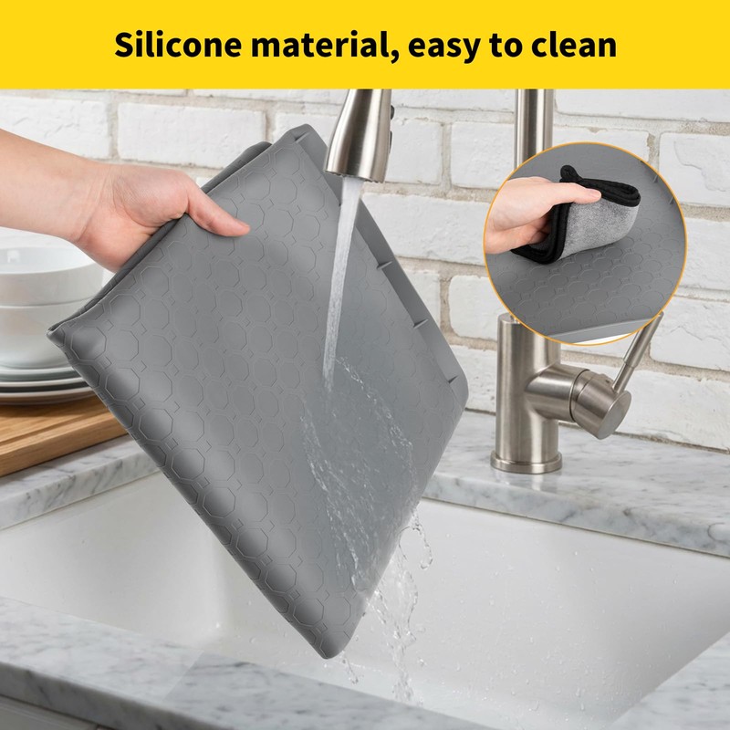 34" x 22" Under Sink Mat Waterproof,Sink Protector for Kitchen