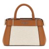 GUESS Andela Mini Satchel Bag Natural/Cognac, Natural / cognac, Unit