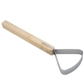 Pelt Scraper Fleshing Tool, Fleshing Knife Leather Making Tools Stainless Steel Hide Tanning