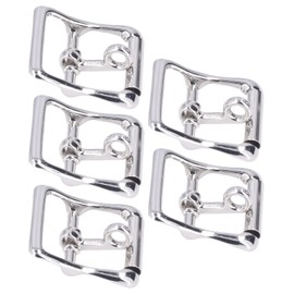 Hztyyier Pack of 5 Belt Buckle, DIY Zinc Alloy Shiny Wear-Resistant Roller Buckles Hardware Accessories for Wallet Camping Belt, Pet Collars, Bags, Leather Crafts (25 mm)