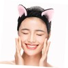 Baluue Cute Cat Ears Makeup Headband for Women Plush Animal