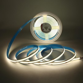 DC 24V COB LED Strip Light, 32.8ft(10M) 3120LEDs CRI 90+ Uniform Glow Flexible LED Tape Lights 4000K for Indoor DIY Bedroom Kitchen Home Decor(No Power Supply)