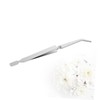 WOONEKY 1pc Silver Nail Tweezers Tool Multifunction Nail Art Sculpture