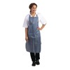 Whites Chefs Apparel Waterproof Bib Apron Nylon Blue And White