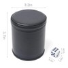 PU Leather Dice Cup with 6 Dice Felt Lining Silent