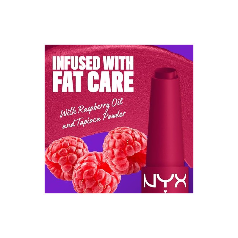 NYX Professional Makeup Fat Oil Matte Lip Click, High-Pigment Creamy