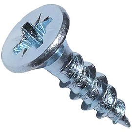 AERZETIX - C44782 - Set of 100 - Wood Screws - Diameter 3 x 12 mm - Galvanised Steel Metal - Countersunk Head - Cross-shaped Pozidriv - Colour Silver - for Quick and Easy Installation