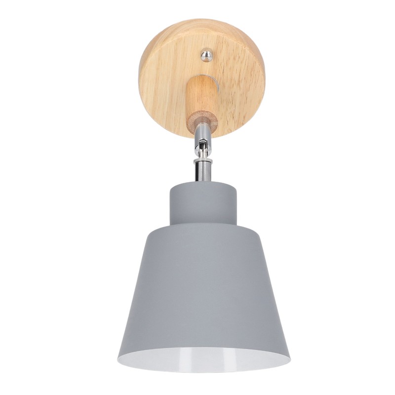 Wall Sconces Modern Minimalist Style Wood Art Decorative Grey Wall