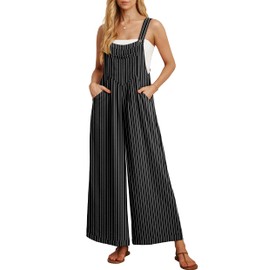 IWOLLENCE Jumpsuit for Women Wide Leg Overalls Women Dungarees with Adjustable Straps and Pockets Maternity Clothes