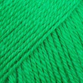 DROPS Flora 27 UNI Parrot Green 4 ply Alpaca and Wool Knitting and Crochet Yarn