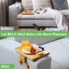 Wooden Sofa Arm Tray, Normal Size 11.8x8.6 Couch Armrest Tray,