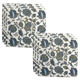 Bilberry Furnishing By Preeti Grover Table Napkin Cotton(17 17 INCHES), Perfect for Gifting and upgrading Your Home décor(TBNPK_RDBLU_B.Pack of 6)