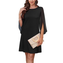RUMIA Vestidos Elegantes de Mujer para Fiesta 2025 Women's Cocktail Dresses Summer Dresses Black Cocktail Dress M