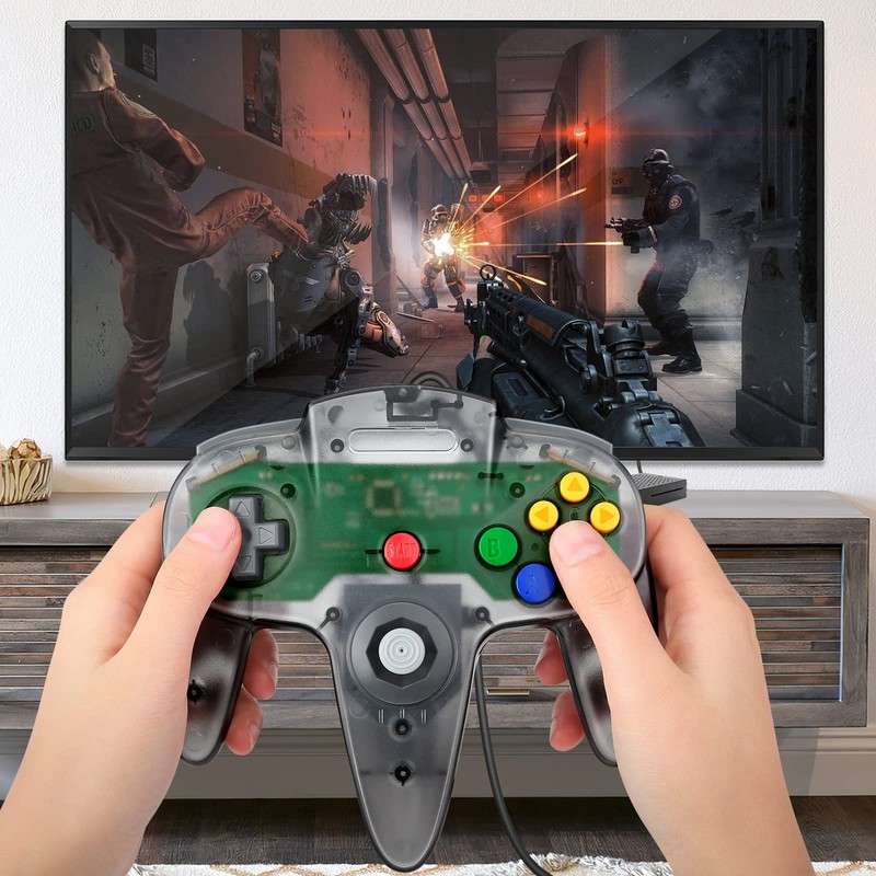 Wired USB N64 Controller, FISUPER Classic Video Game Controller USB
