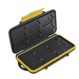 Snblzhef Multi-Grid Shockproof Memory Card Box Ergonomically Designed Memory Card Case One Card Slot withMultiple Grids Waterproof