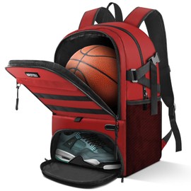 BROTOU Basketball Bag Backpack, Backpacks for Sports Soccer Volleyball Football Gym Backpack with Shoe & Ball Compartment
