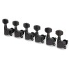 Gotoh Schaller-Style Knob Tuning Machines, 6-in-Line, Black