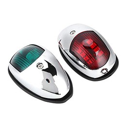 Navigation Lamp ,Navigation Light 12V LED Marine Navigation Light Waterproof Green Starboards Red Port Lamp Side Mount for 20m Boat Maximum