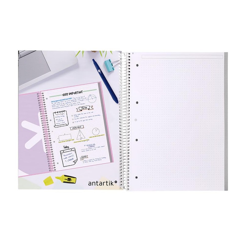 Liderpapel Spiral Notebook A4 Micro ANTARTIK Cover Lined 80H 90