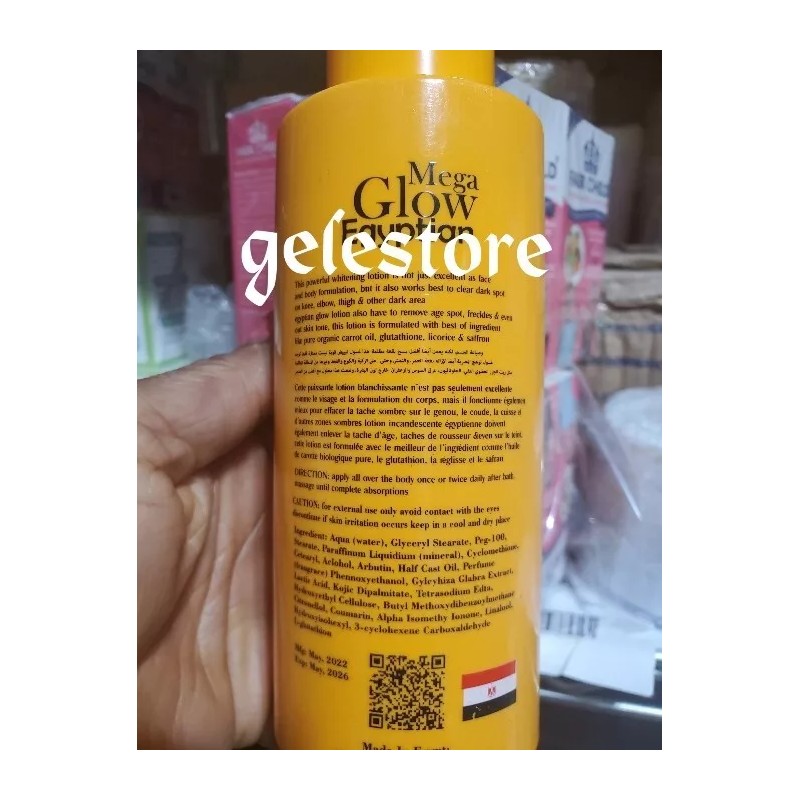 Lucy Mega glow egyptian face & body lotion [TIK TOK]400mlx1