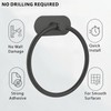 Self-Adhesive Towel Ring, No Drill Stainless Steel Round Hand Towel