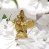 athizay Small Brass Kartik Lord Statue with Peacock Virgin Brass