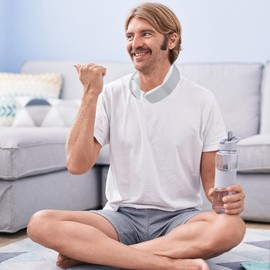 Portable Ice Rings Neck Cooler, Wearable Personal Cooling Tube Cooling Neck Pack Wraps, Reusable Neck Cooler Ice Rings for Workers, Sports, Hot Flashes & Summer Comfort