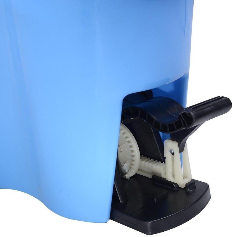 Felji Microfiber Spin Mop Easy Floor Mop w/Bucket w/Pedal &