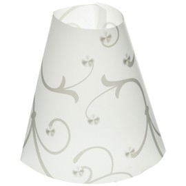 Royal Designs Vellum Tea Light Paper Wine Glass Lampshade, Gray Flower, Set of 20 (TLS-1016-20)