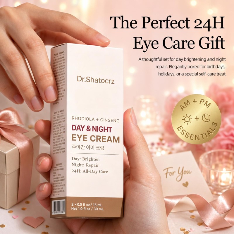 Dr. Shatocrz Day & Night Eye Cream for Eye Bags,Dark