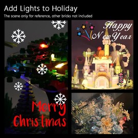 Pamvava Lights Cable LED Lighting Kit Building Blocks Set, Light Up Bricks Accessories DIY Decoration Toys, Compatible with Major Brands