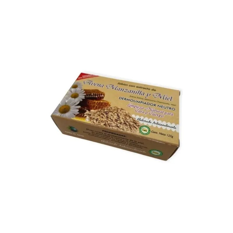 Jabón García Avena Miel 1 Pieza 125g Ecológico Biodegradable