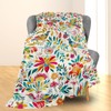 Ti Caldi Whimsical Bird Print Blanket - Soft, Cozy, and