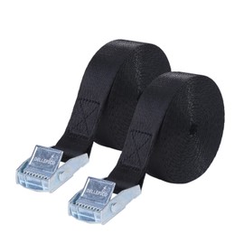 Dellepico Load Tightening Belt, Fastening Belt, Cable Tie, Maximum Load 220.5 lbs (100 kg), Packing Fastening Band, Earthquake Prevention Goods, 6.6 ft (2 m), 3.6 ft (4 m), Silver