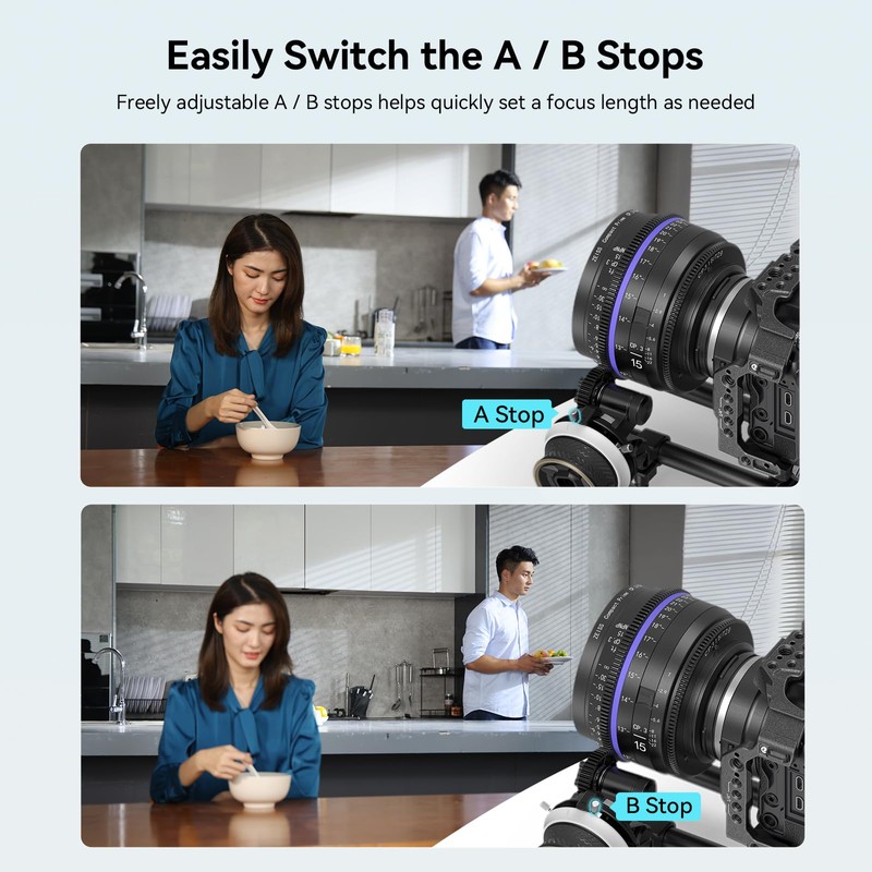 SmallRig Mini Follow Focus with A/B Stops & 15mm Rod