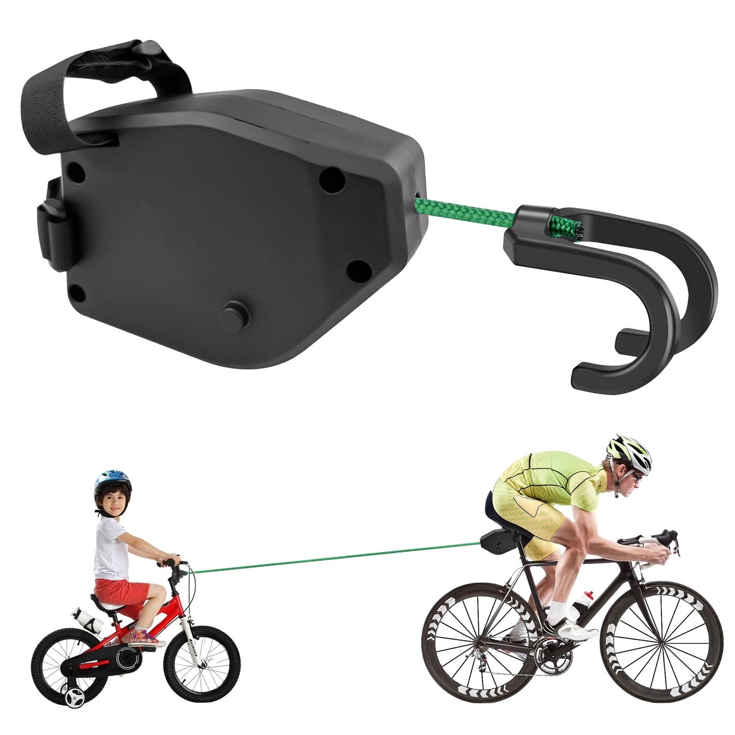 Chiluxendo Tow Rope Bicycle Children, 2.5 m Bicycle Tow Rope, Rope for ...