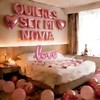 Pink 16" Quieres Ser Mi Novia Balloons Letters Set 10Pcs