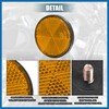 A ABSOPRO 8 Pcs Round Screw on Safety Spoke Reflective