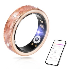 Smart Ring for Women & Men - Health & Fitness Tracker with Heart Rate, Sleep Monitor, Blood Oxygen, HRV, 128 Sports Modes, IP68 Waterproof, Gesture Control, No Subscription Fee,with iOS & Android (7)
