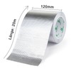 BOMEI PACK Adhesive Aluminum Foil Heat Shield Tape Barrier, Fiberglass