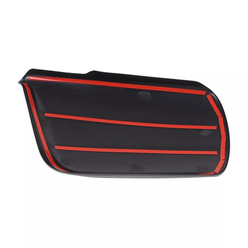Ynei ABS Matte Black Center Console Lid Cover Trim For