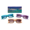 Contacta, DAFNE Women's Polarized Lens Sunglasses Shiny Semi Transparent Clear