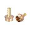 sourcing map Brass Hose Barb Fitting,Connector,8mm Barb x G1/2 Male