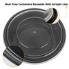 JMIATRY 25 Pack Round Meal Prep Containers Reusable, 1 Compartment