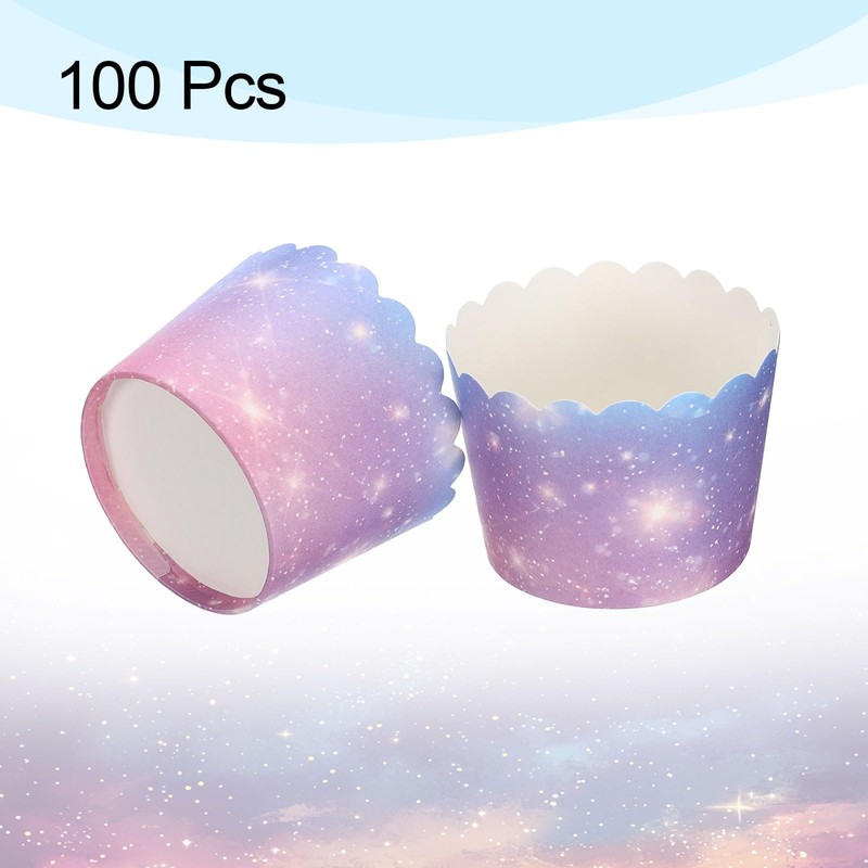 sourcing map 100Pcs Paper Baking Cups Small Greaseproof Disposable Bulk