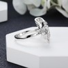 Hsitgexf Bow Rings Infinity Wedding Bands Rings for Women Baguette